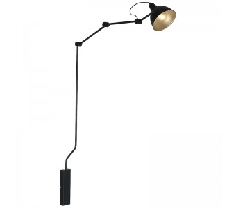Sieninis šviestuvas AIDA BLACK/GOLD 4 M